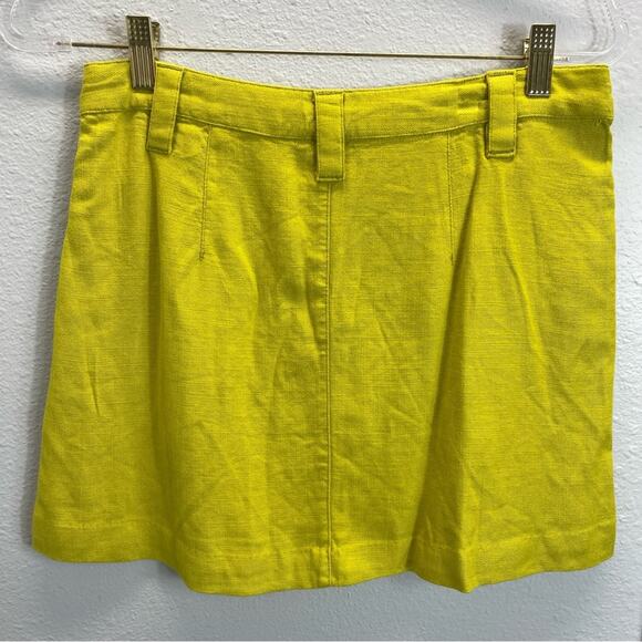 Free People Mini Skirt Linen Blend Can’t Blame Me - Picture 11 of 13